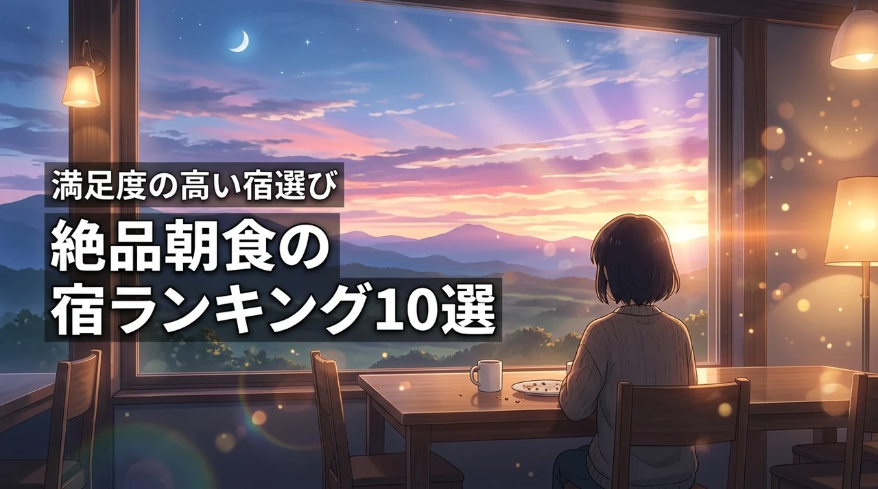 朝食が絶品！宿泊施設ランキング10選！満足度の高い宿を選ぶコツも詳しく解説