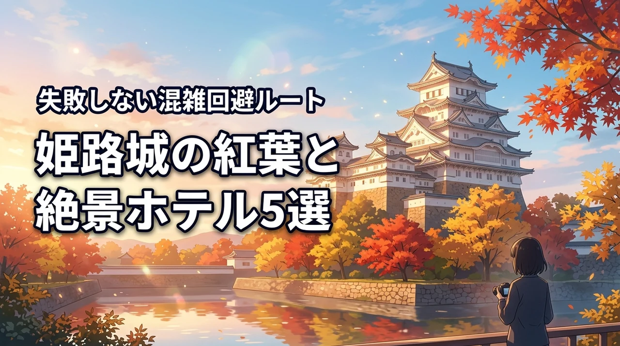 姫路城の紅葉と秋の絶景を満喫！失敗しないおすすめホテル5選と混雑回避ルート